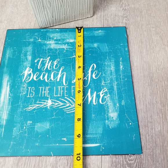 Painted Metal "Beach Life" Wall Art - Picture 4 of 6